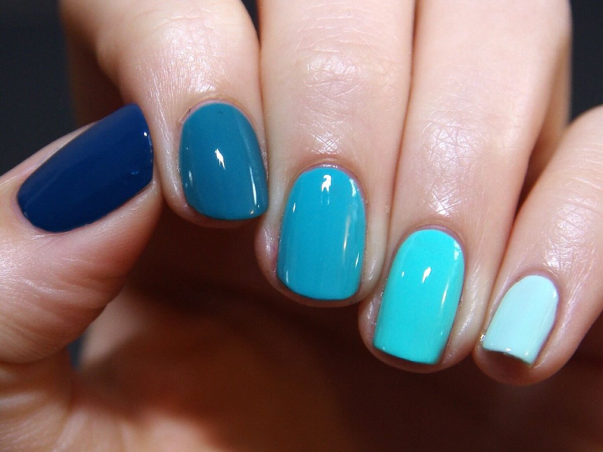 Nail xanh mint 4