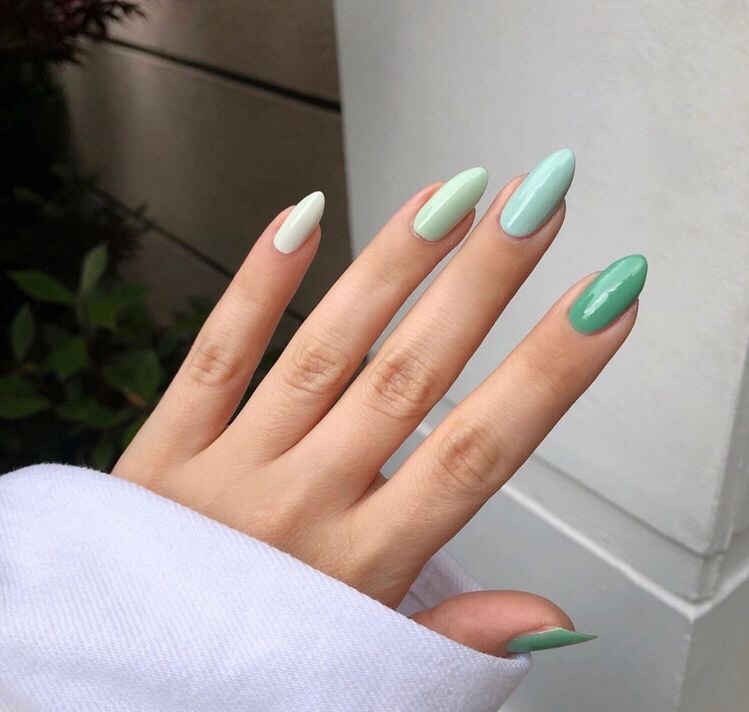 Nail xanh mint 5