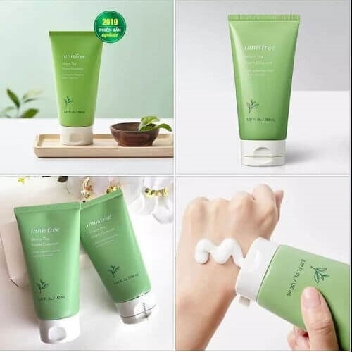 Review 7 sữa rửa mặt trà xanh dịu mát cho mọi loại da 2025