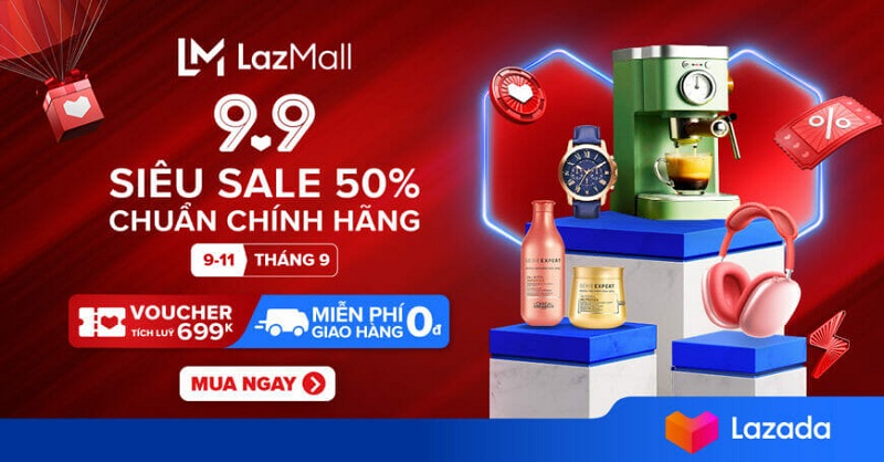 Chương trình sale Lazada 9.9