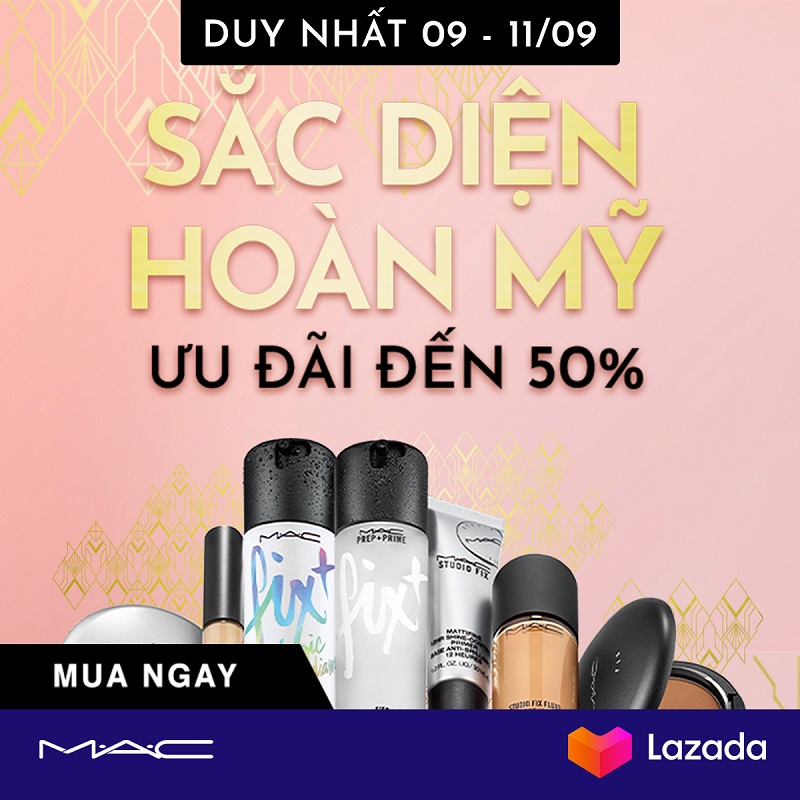 M.A.C có những ưu đãi gì tại Lazada 9.9