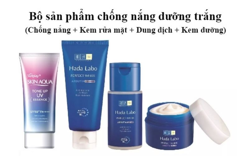 Bộ sản phẩm chống nắng dưỡng trắng 