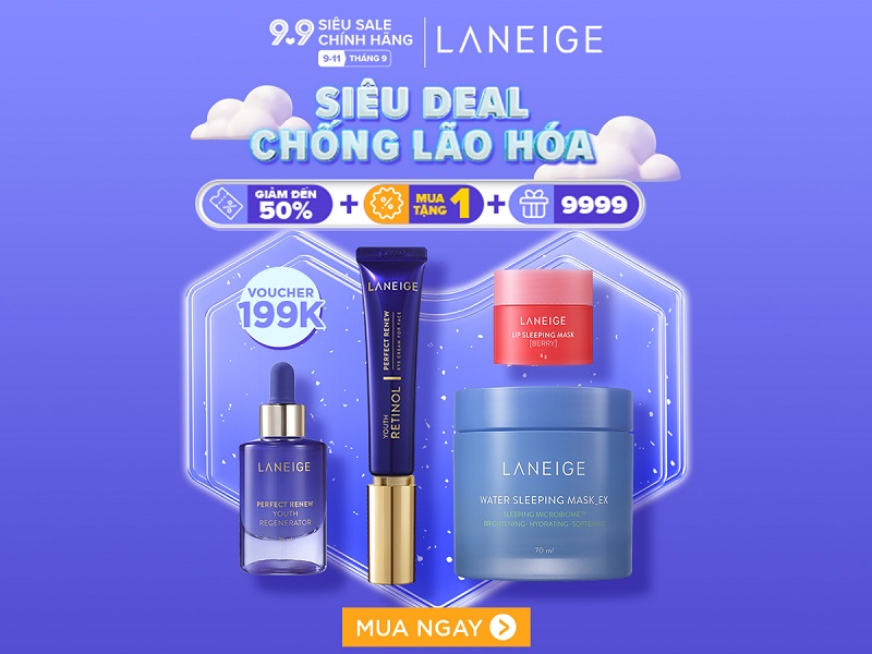 Chương trình khuyến mãi Lazada 9.9 của Laneige