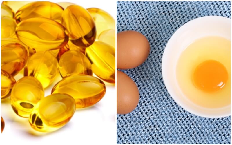 Trị mụn và dưỡng trắng bằng vitamin E cùng trứng gà