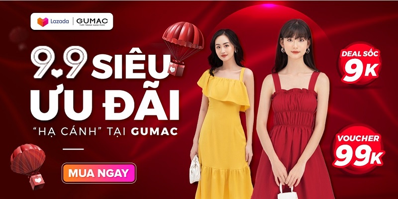 GUMAC sale 9.9 tại Lazada