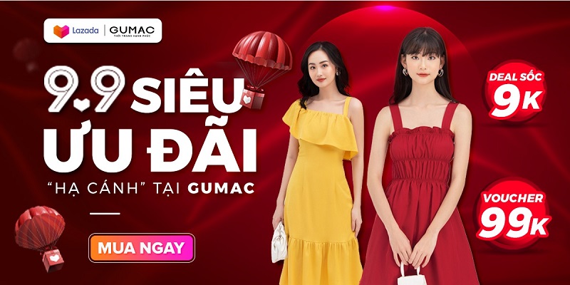 GUMAC sale đậm 9.9