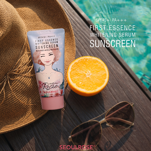 Kem chống nắng không cồn Seoulrose Rosie First Essence Whitening Serum Sunscreen