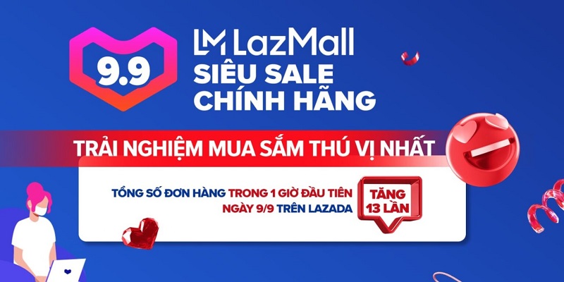 Lazada siêu sale hàng hiệu 9.9