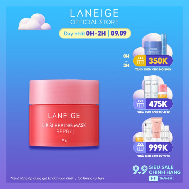 Mặt nạ ngủ cho môi Laneige hương berry 8g
