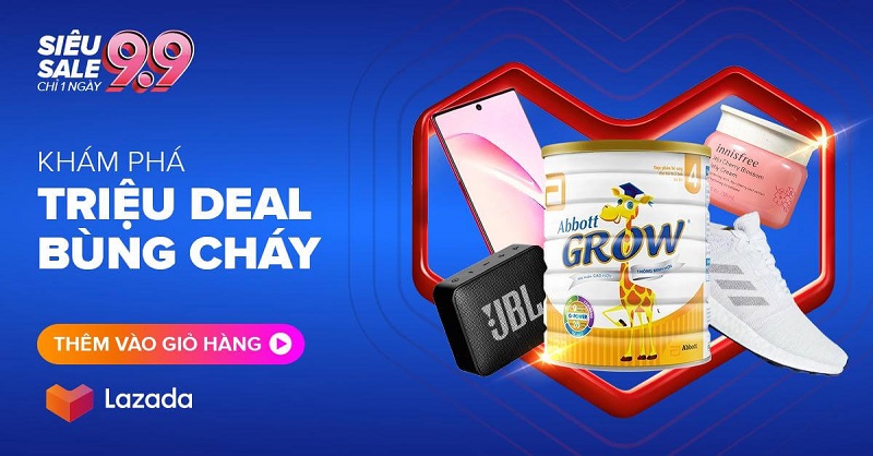 Siêu sale hàng hiệu tại Lazada 9.9 có gì hot