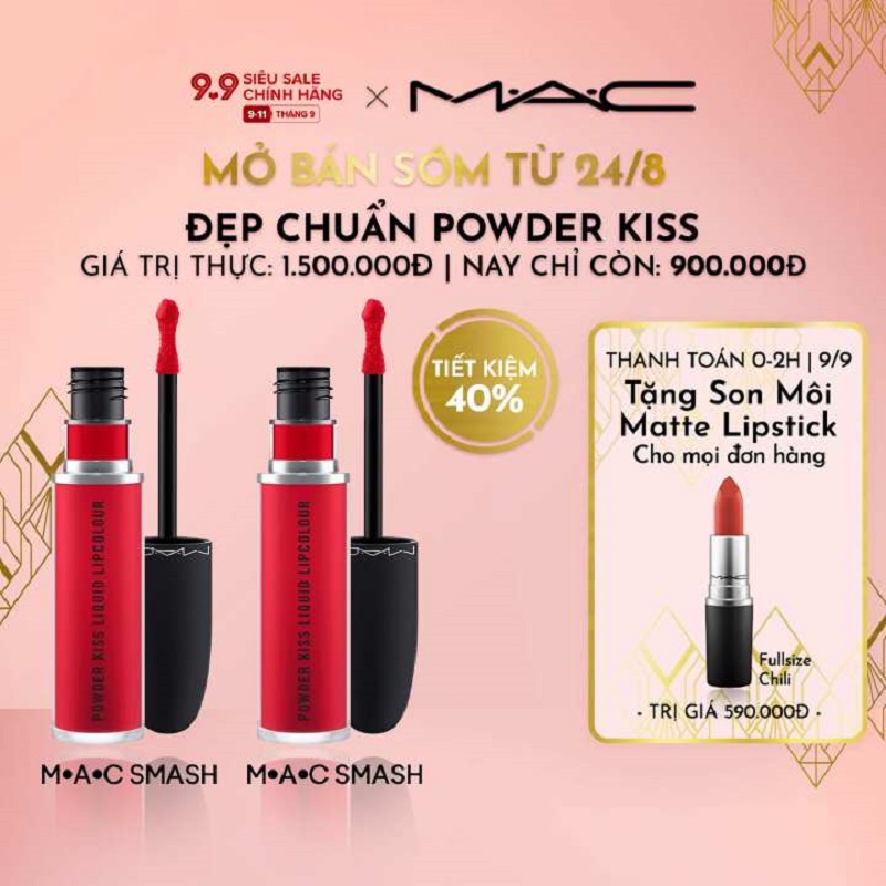Son môi MAC Powder Kiss Liquid