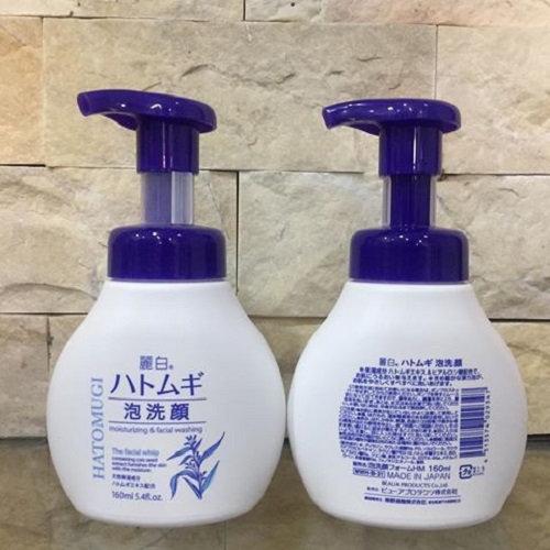 Sữa rửa mặt tạo bọt Hatomugi Facial Whip