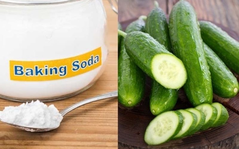 Trị thâm mông bằng baking soda và dưa leo