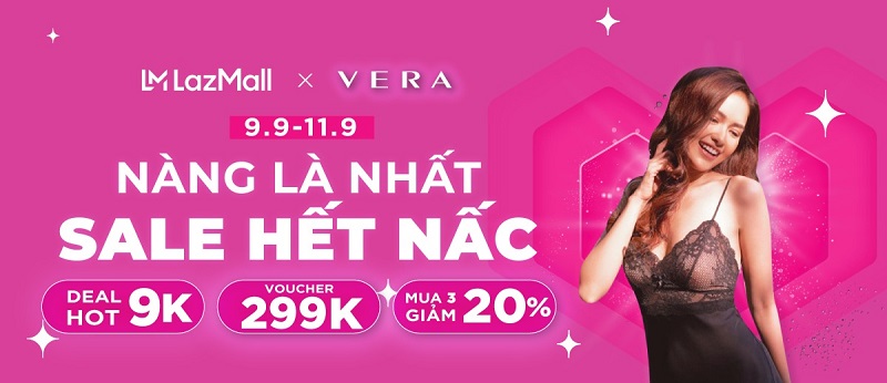 Săn đồ Vere giá rẻ ngày 9.9 tại gian hàng Lazada