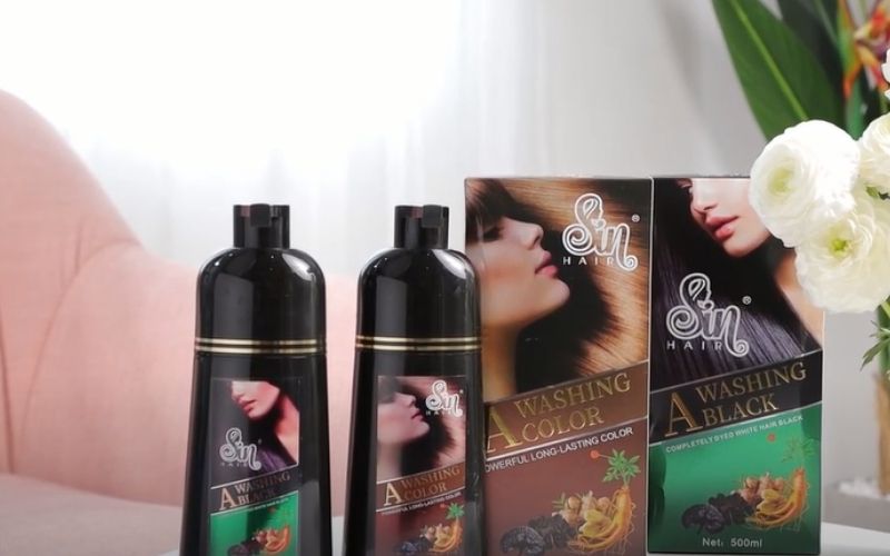 Bao bì dầu gội phủ bạc Sin Hair