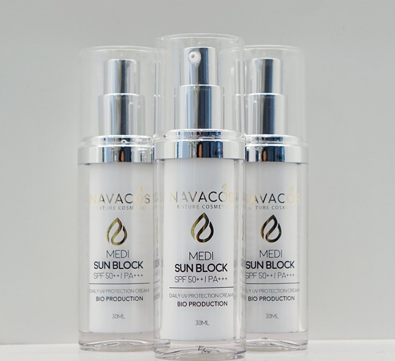 Kem chống nắng Navacos giúp dưỡng ẩm nâng tông da