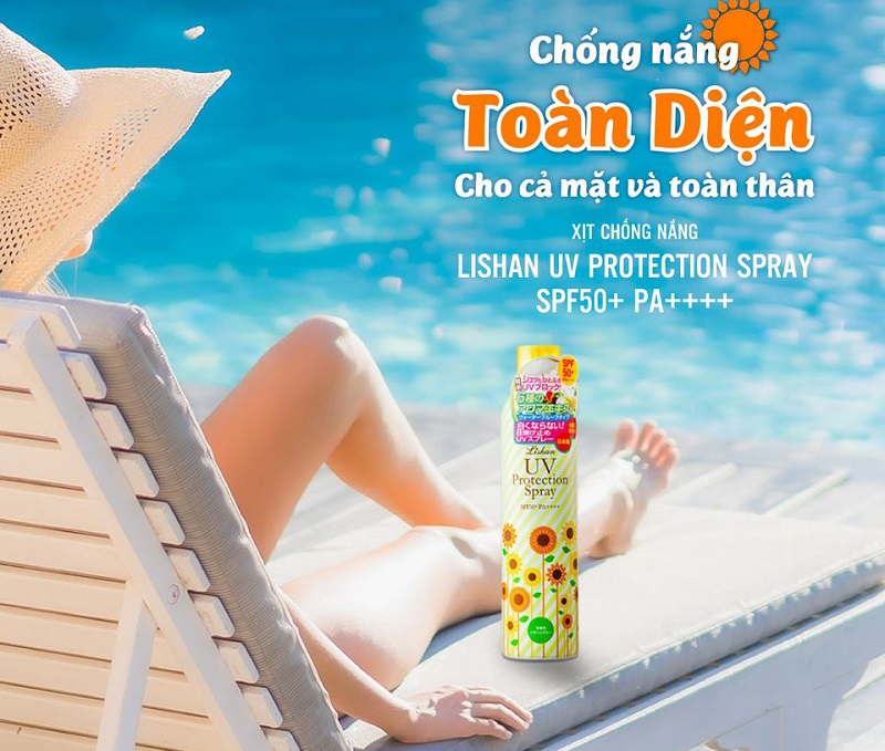 Thành phần xịt chống nắng Lishan Aroma