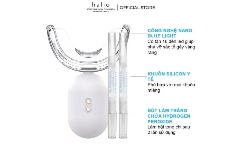 Thiết kế máy tẩy trắng răng Halio