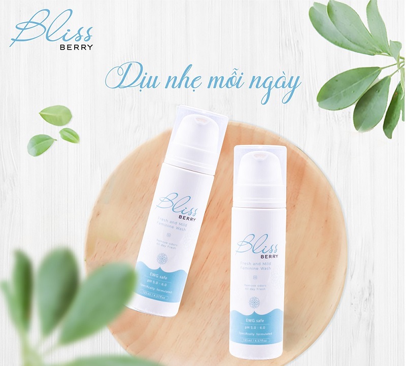 Bao bì thiết kế dung dịch vệ sinh Blissberry