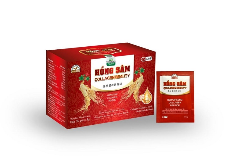 Bao bì hồng sâm Collagen Beauty