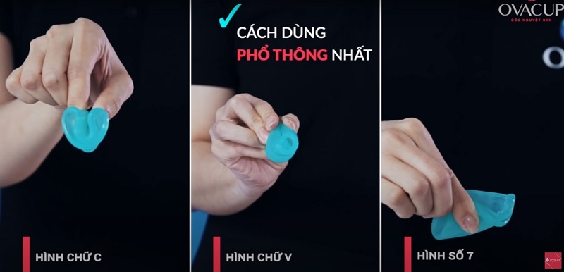 Cách gấp cốc nguyệt san Ovacup