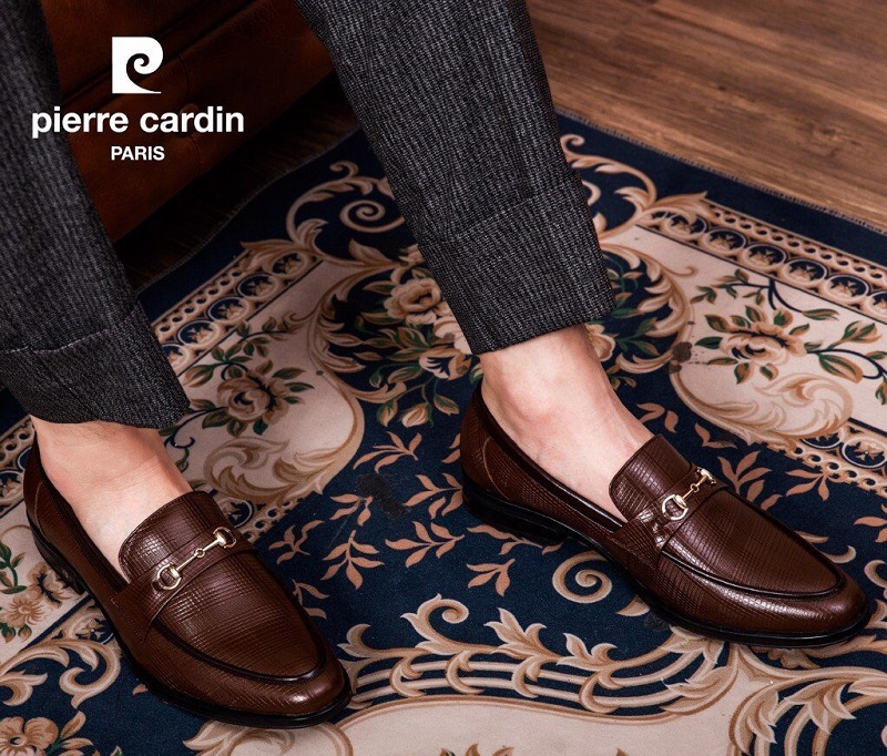 Giày tây nam cao cấp Pierre Cardin có dây, đế da cao cấp, sang trọng -  PCMFWL