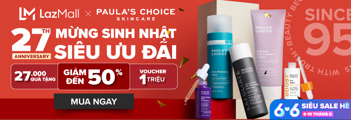 Siêu sale Lazada 6/6 Paula's Choice có gì nổi bật?